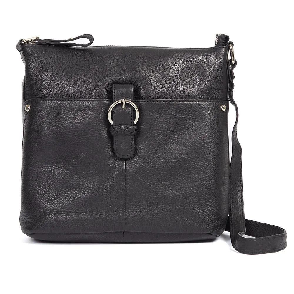 Leather Buckle-Up Shoulder Bag - JEWN40001 / 326 522