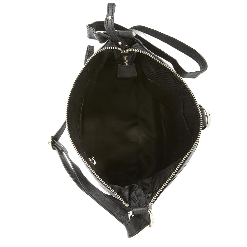 Leather Buckle-Up Shoulder Bag - JEWN40001 / 326 522