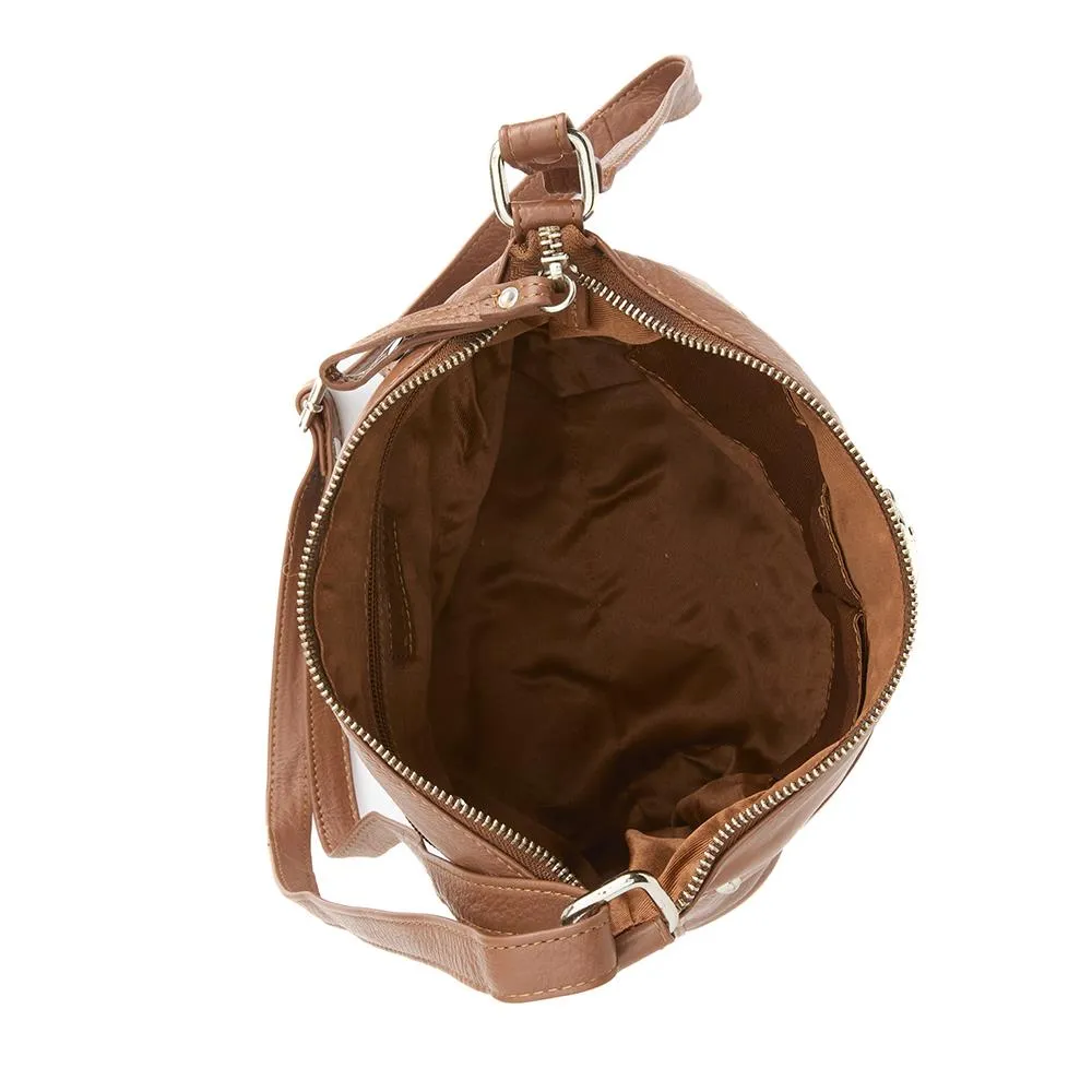 Leather Buckle-Up Shoulder Bag - JEWN40001 / 326 522