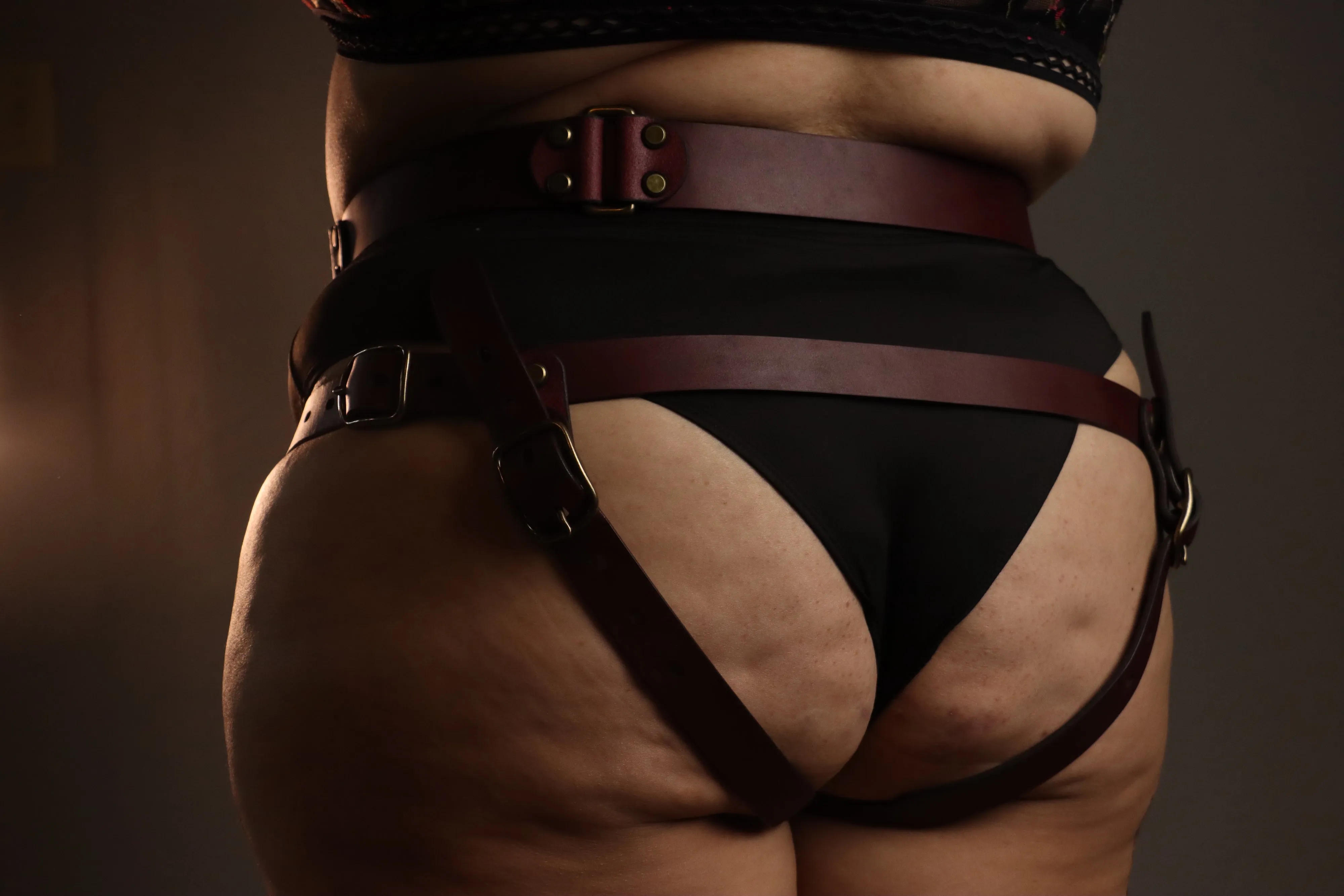 Leather Strap On Harness