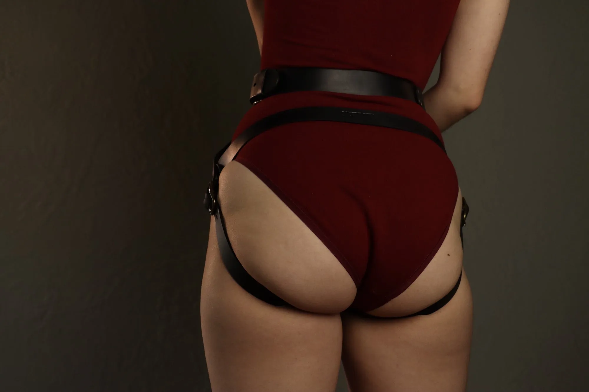 Leather Strap On Harness
