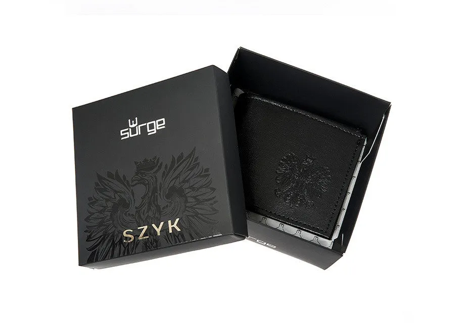 Leather Wallet Embossed with Polish Eagle