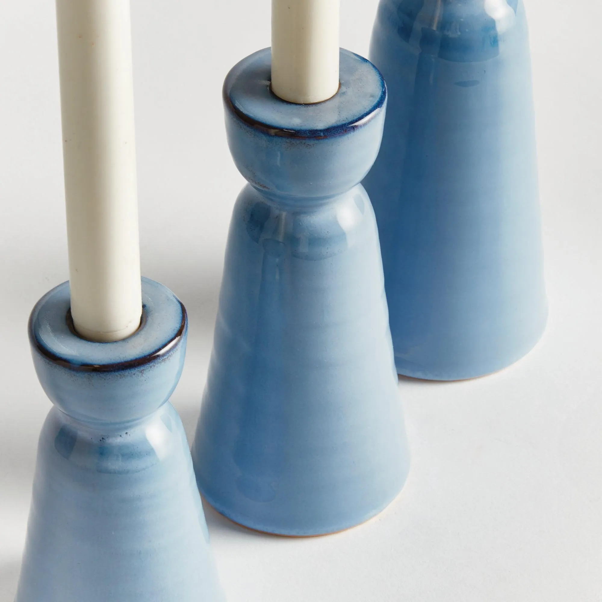 Libbey Taper Holders, Set Of 3