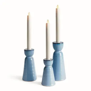 Libbey Taper Holders, Set Of 3