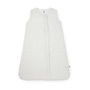 Little Unicorn Tan Gingham Cotton Muslin Sleep Bag