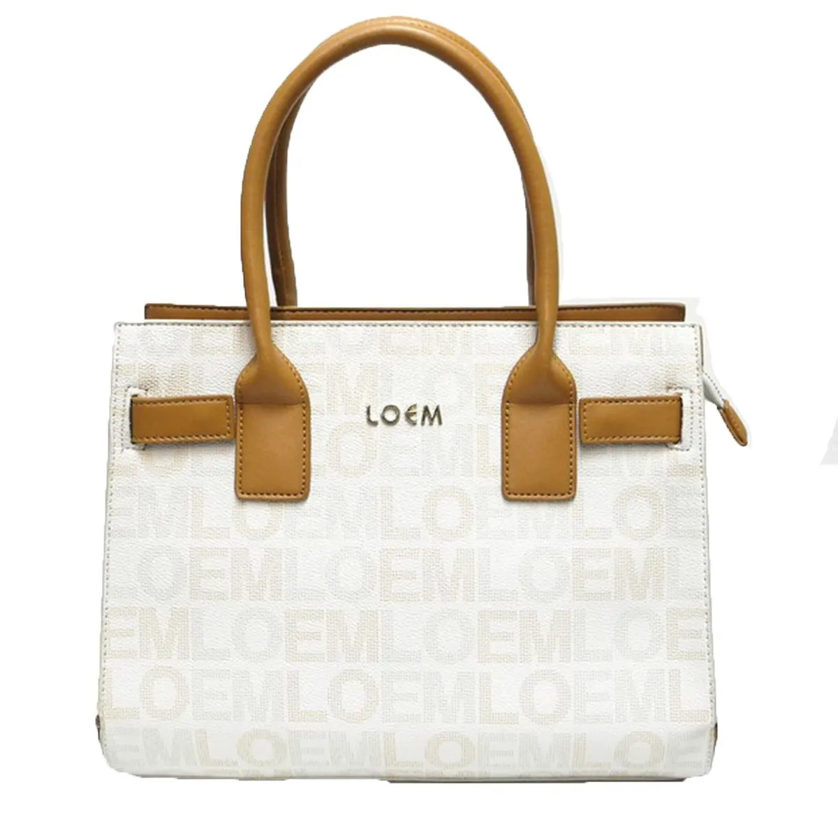 LOEM signature shoulder Bag handbag brown pockets monogram designer inspired