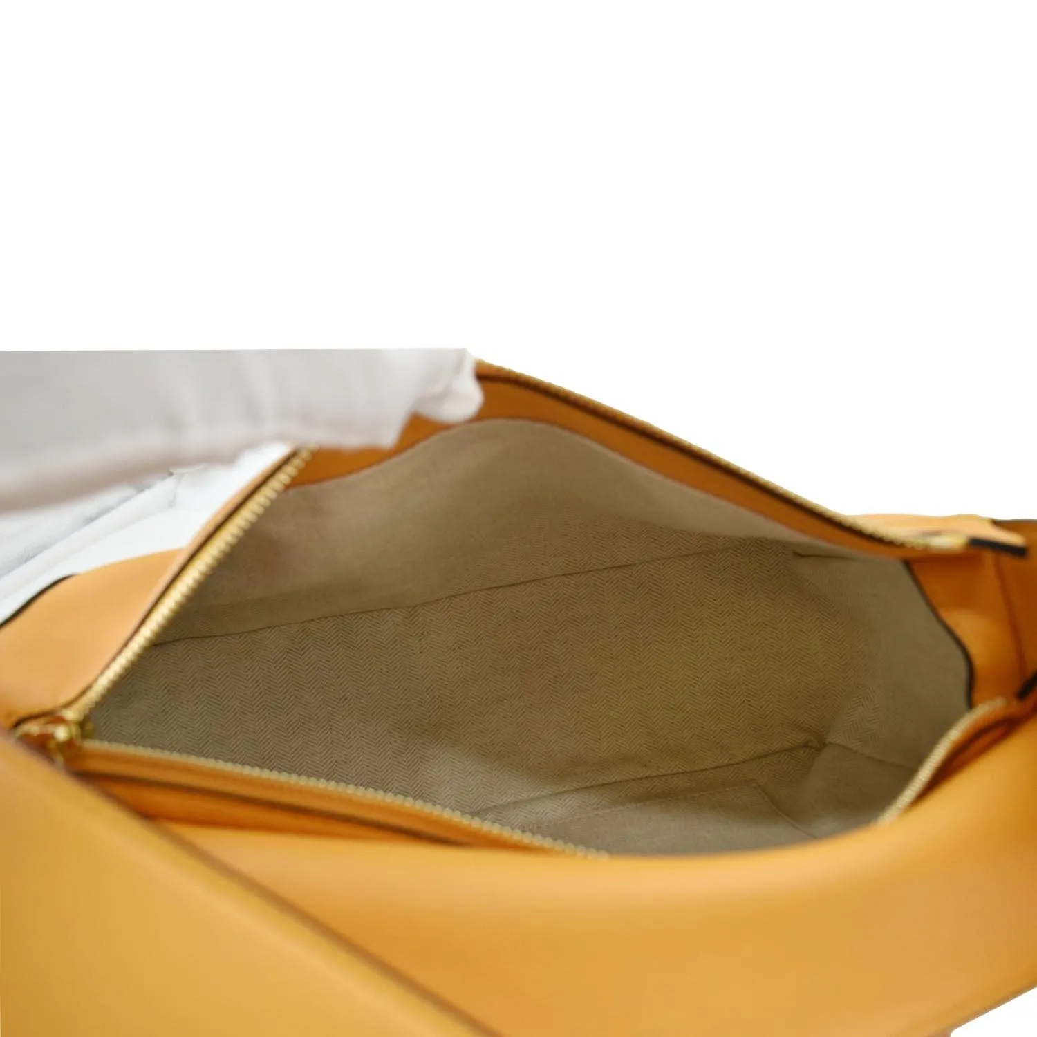 LOEWE Puzzle Leather Shoulder Bag Yellow