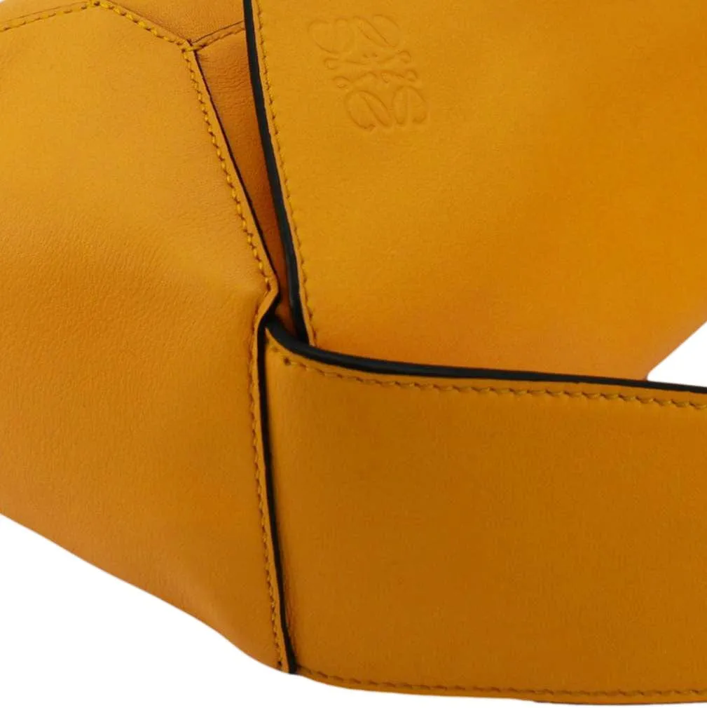 LOEWE Puzzle Leather Shoulder Bag Yellow