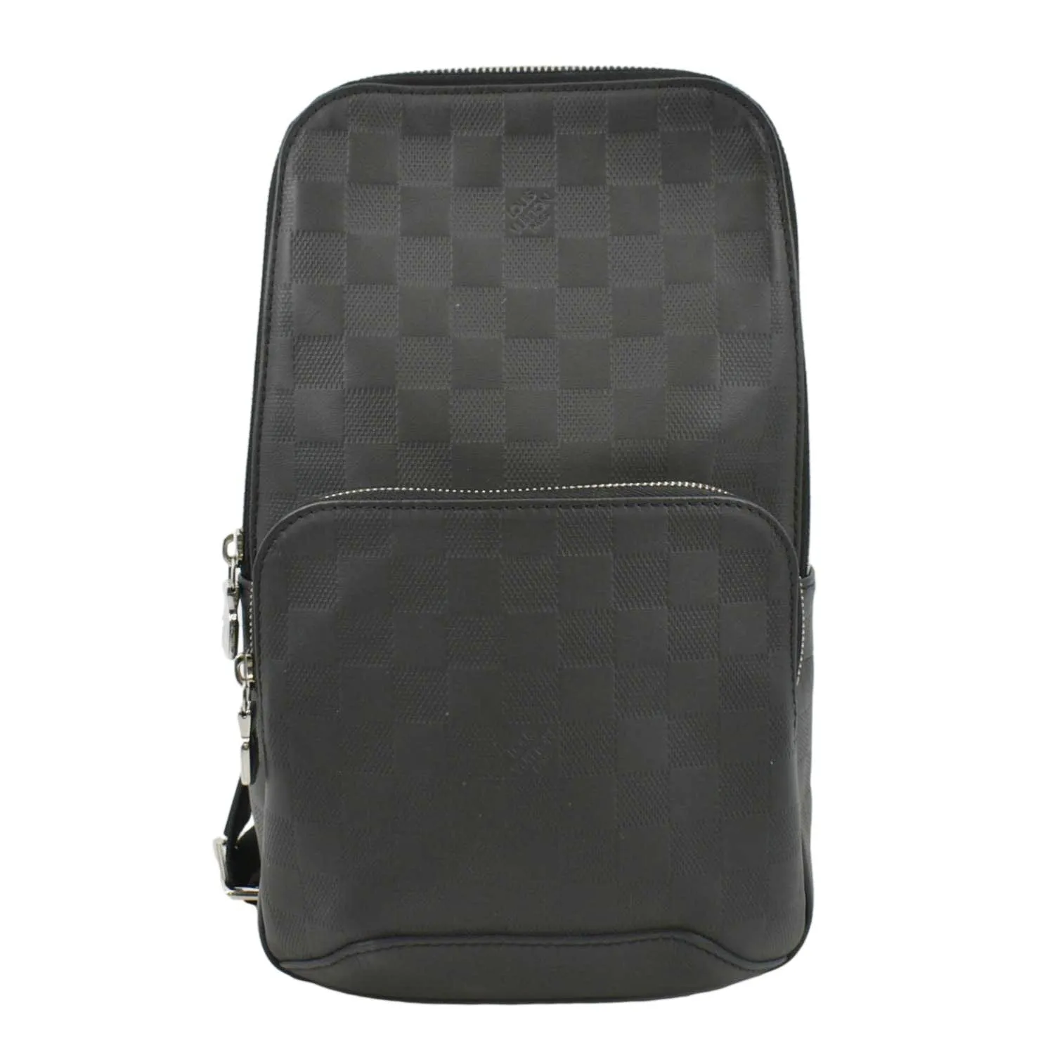 LOUIS VUITTON Avenue Sling Damier Infini Backpack Bag Black