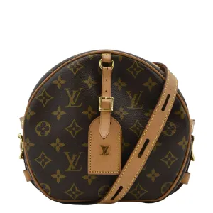 LOUIS VUITTON Boite Chapeau Souple Monogram Canvas Shoulder Bag Brown