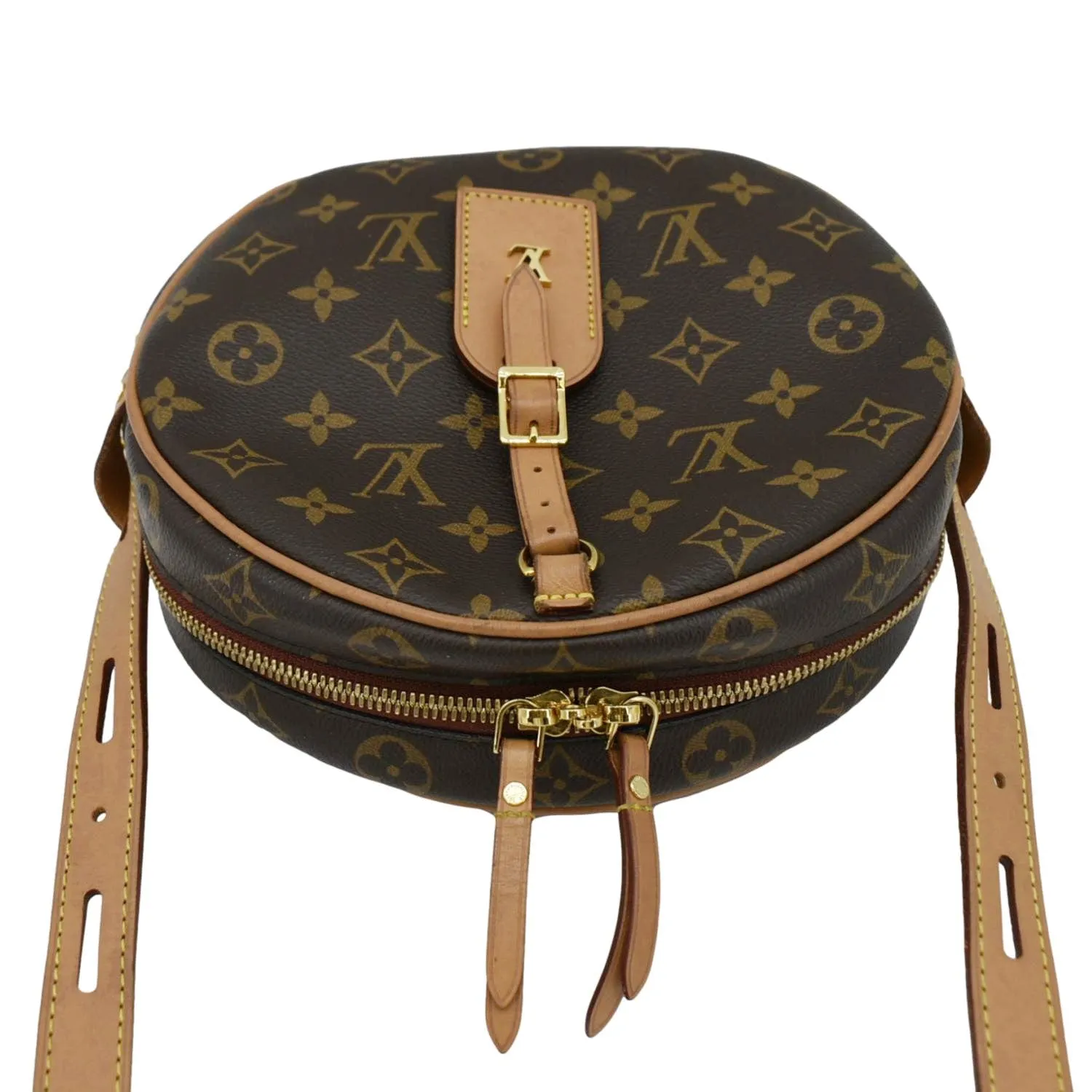 LOUIS VUITTON Boite Chapeau Souple Monogram Canvas Shoulder Bag Brown