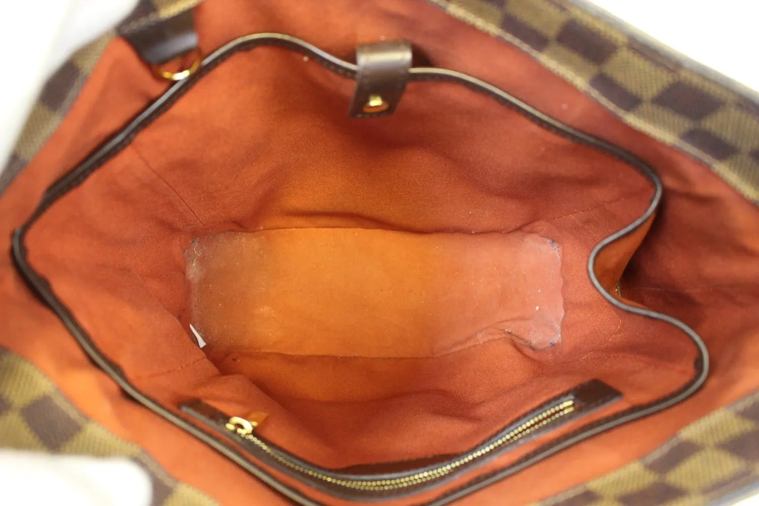 LOUIS VUITTON Cabas Mezzo Damier Ebene  Brown Tote Bag