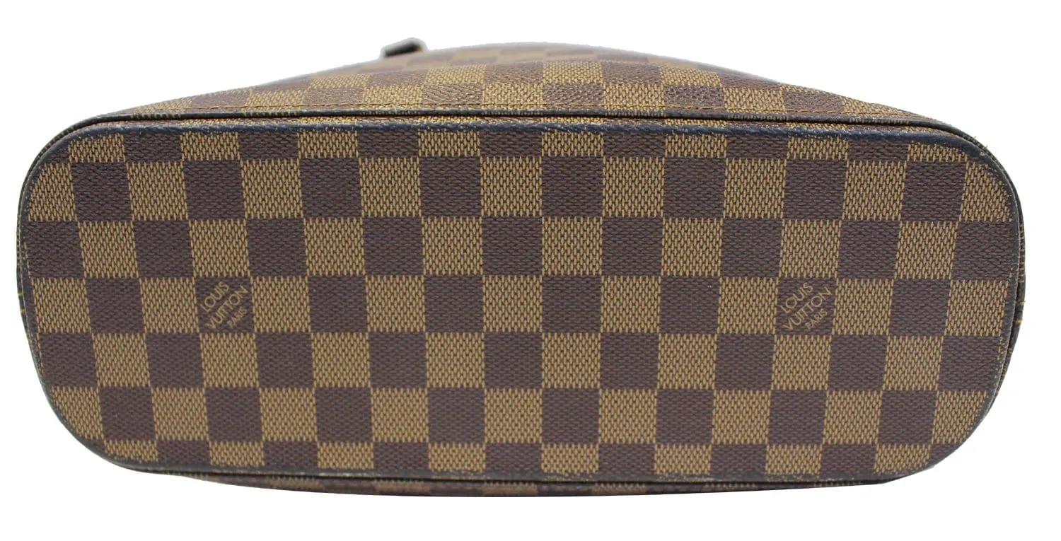 LOUIS VUITTON Cabas Mezzo Damier Ebene  Brown Tote Bag