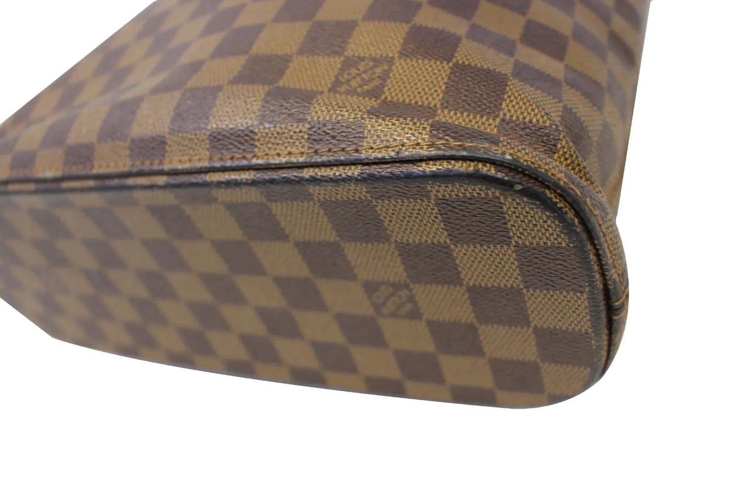 LOUIS VUITTON Cabas Mezzo Damier Ebene  Brown Tote Bag