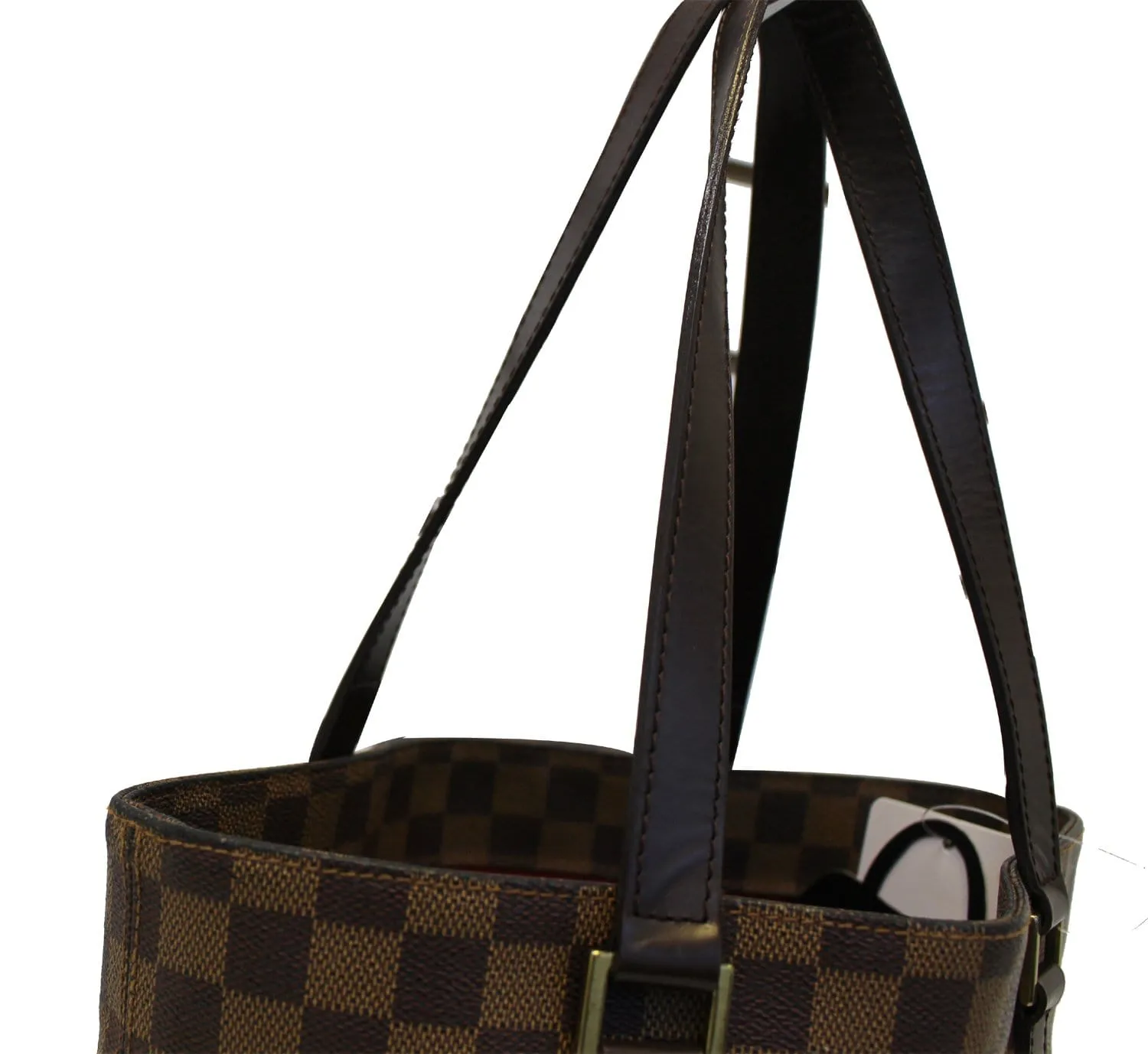 LOUIS VUITTON Cabas Mezzo Damier Ebene  Brown Tote Bag