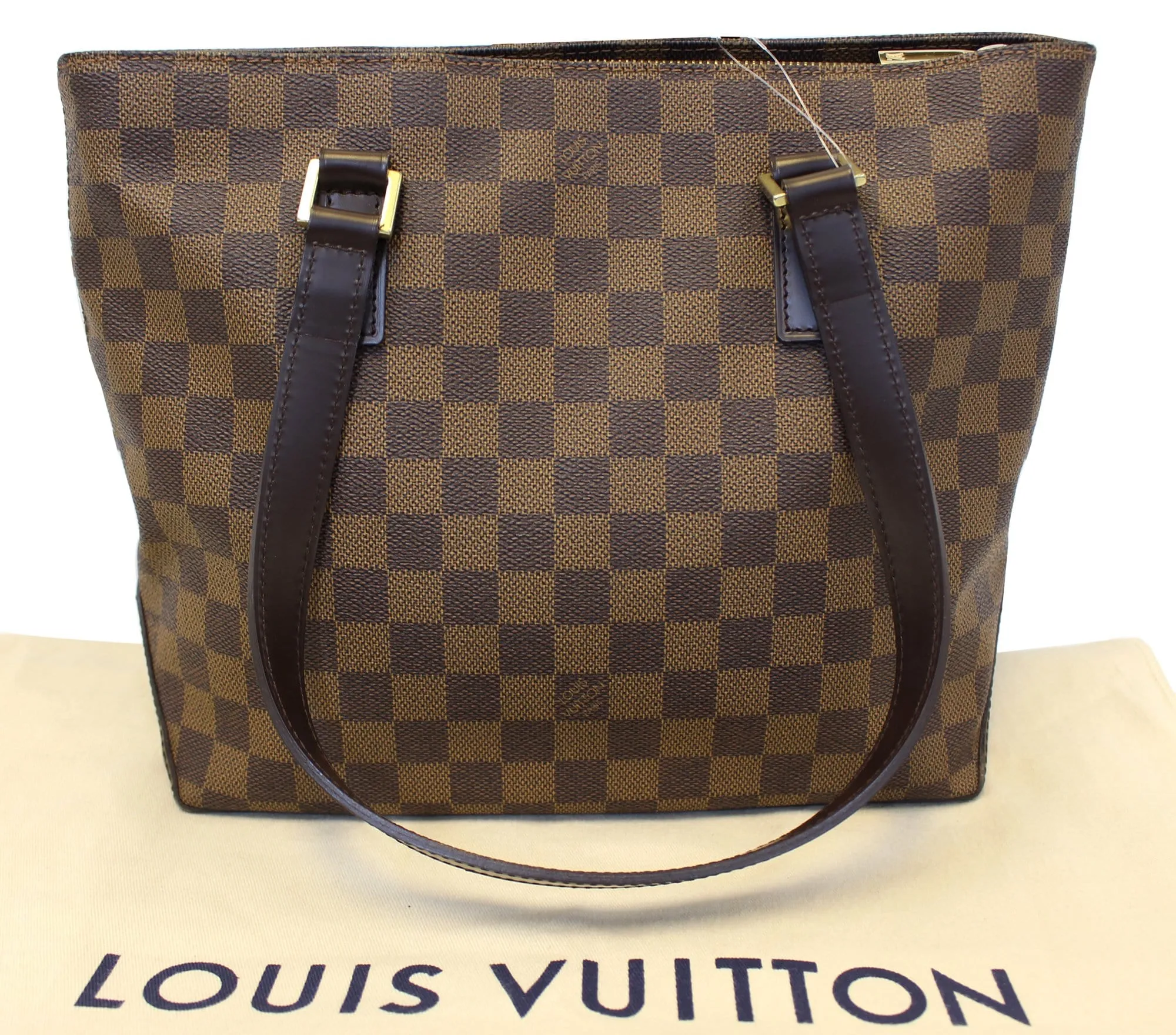 LOUIS VUITTON Cabas Piano Damier Ebene  Shoulder Bag