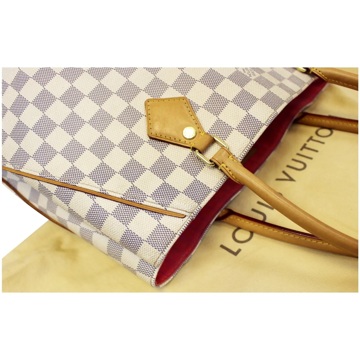 LOUIS VUITTON Calvi Damier Azur Shoulder Bag
