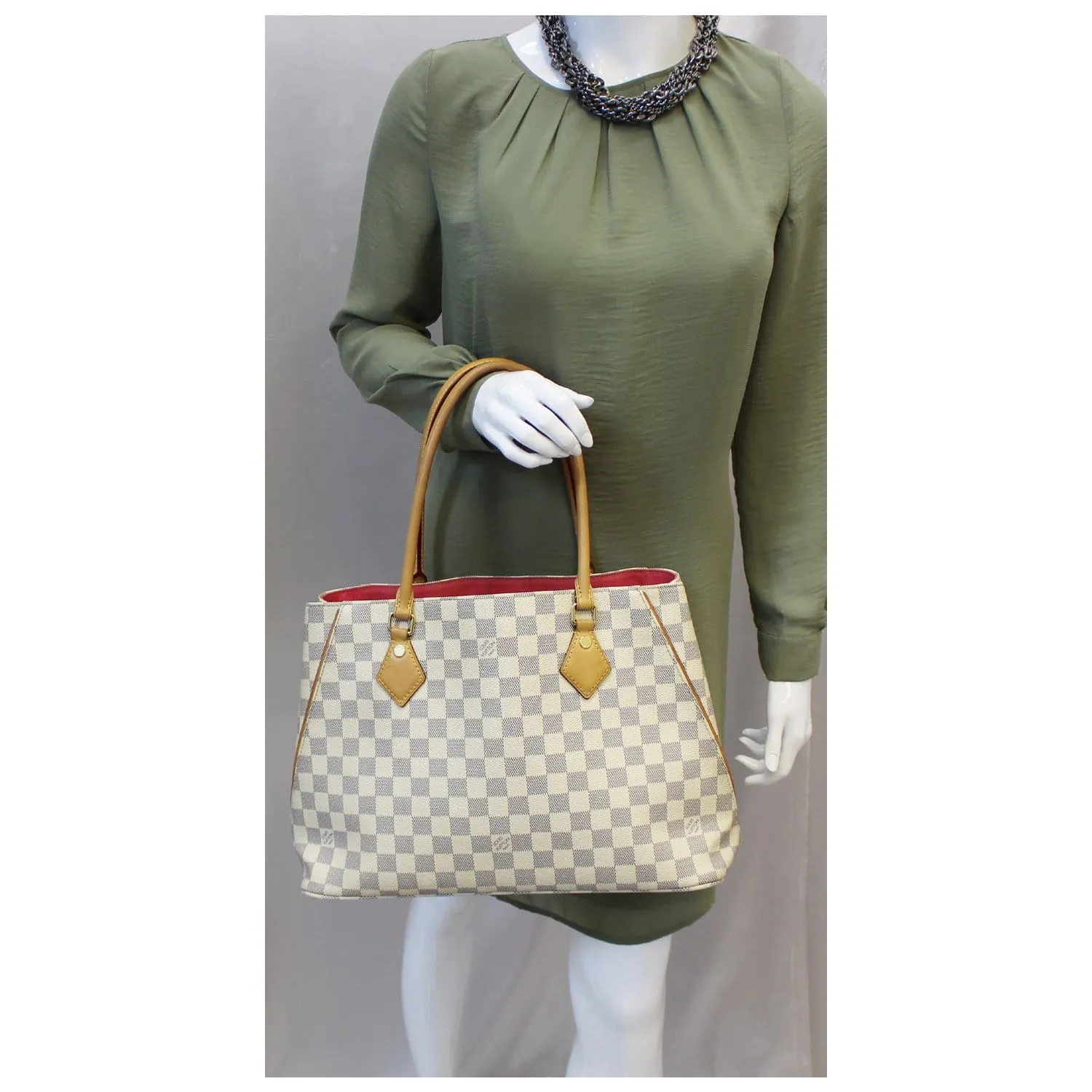 LOUIS VUITTON Calvi Damier Azur Shoulder Bag