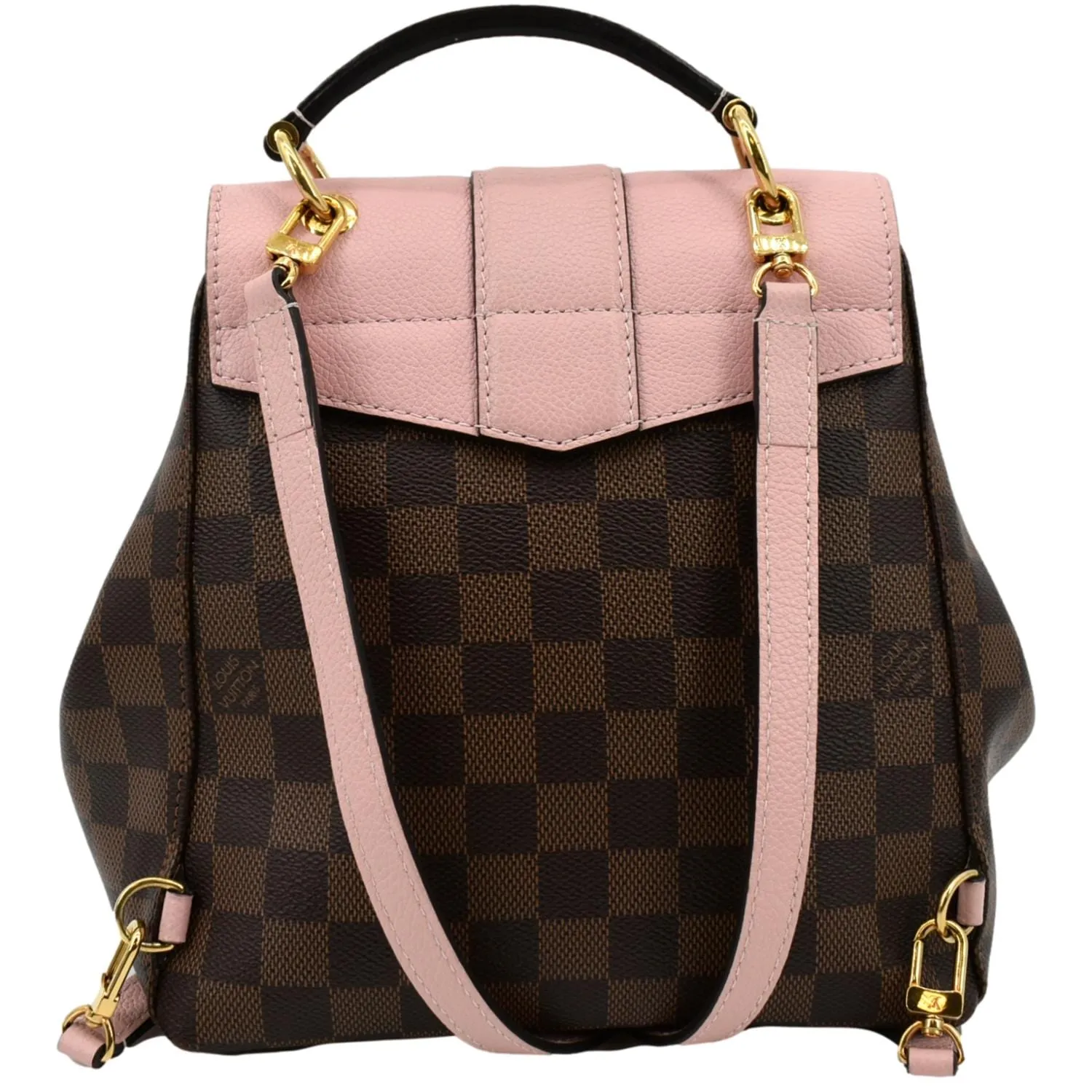 LOUIS VUITTON Clapton Damier Ebene Backpack Bag Magnolia