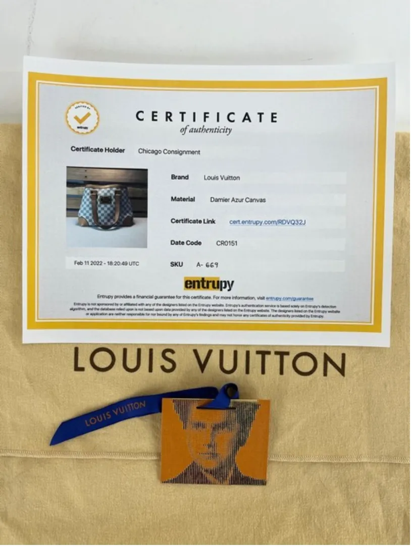 Louis Vuitton Damier Azur Hampstead PM