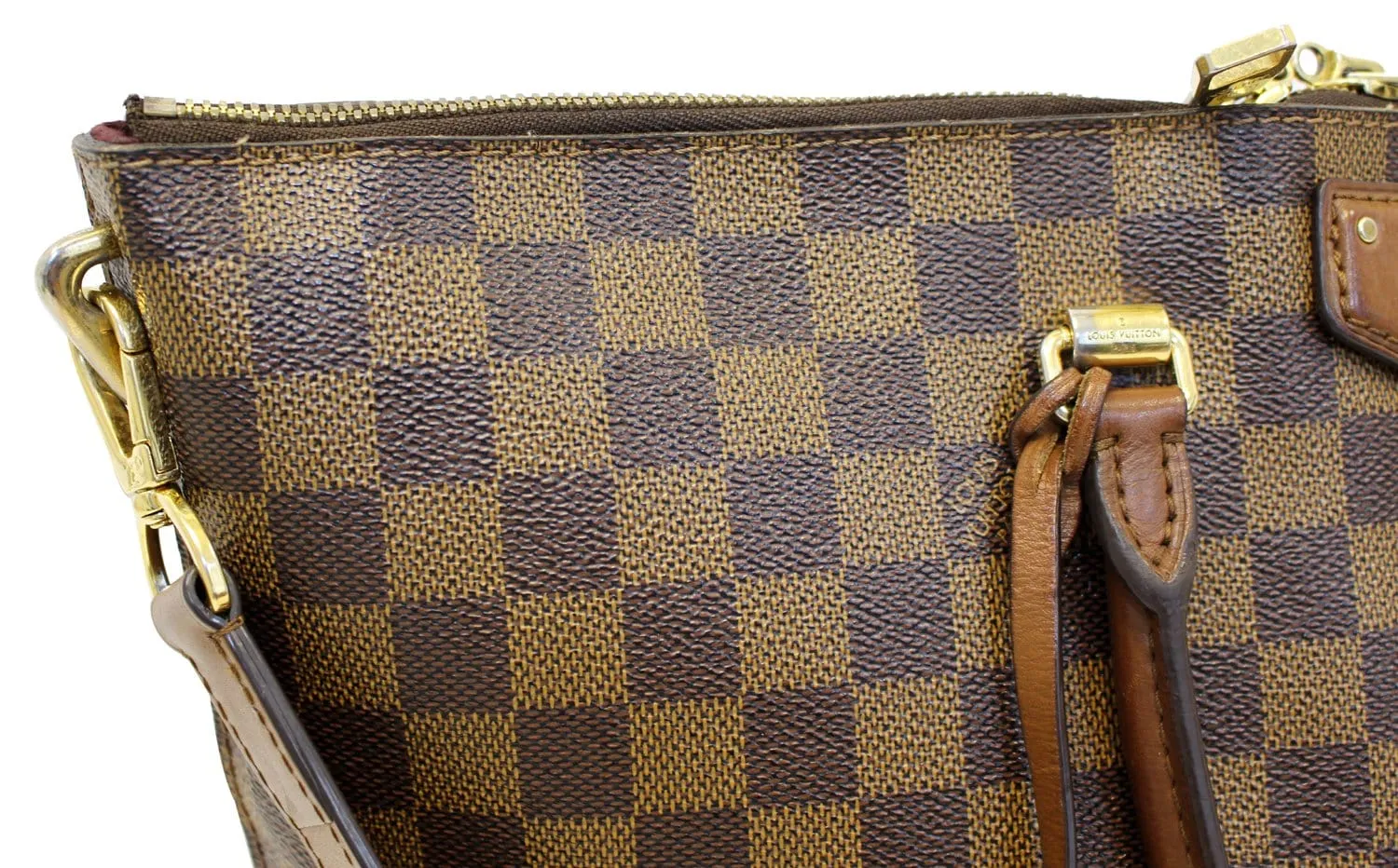 LOUIS VUITTON Damier Ebene Belmont Shoulder Handbag