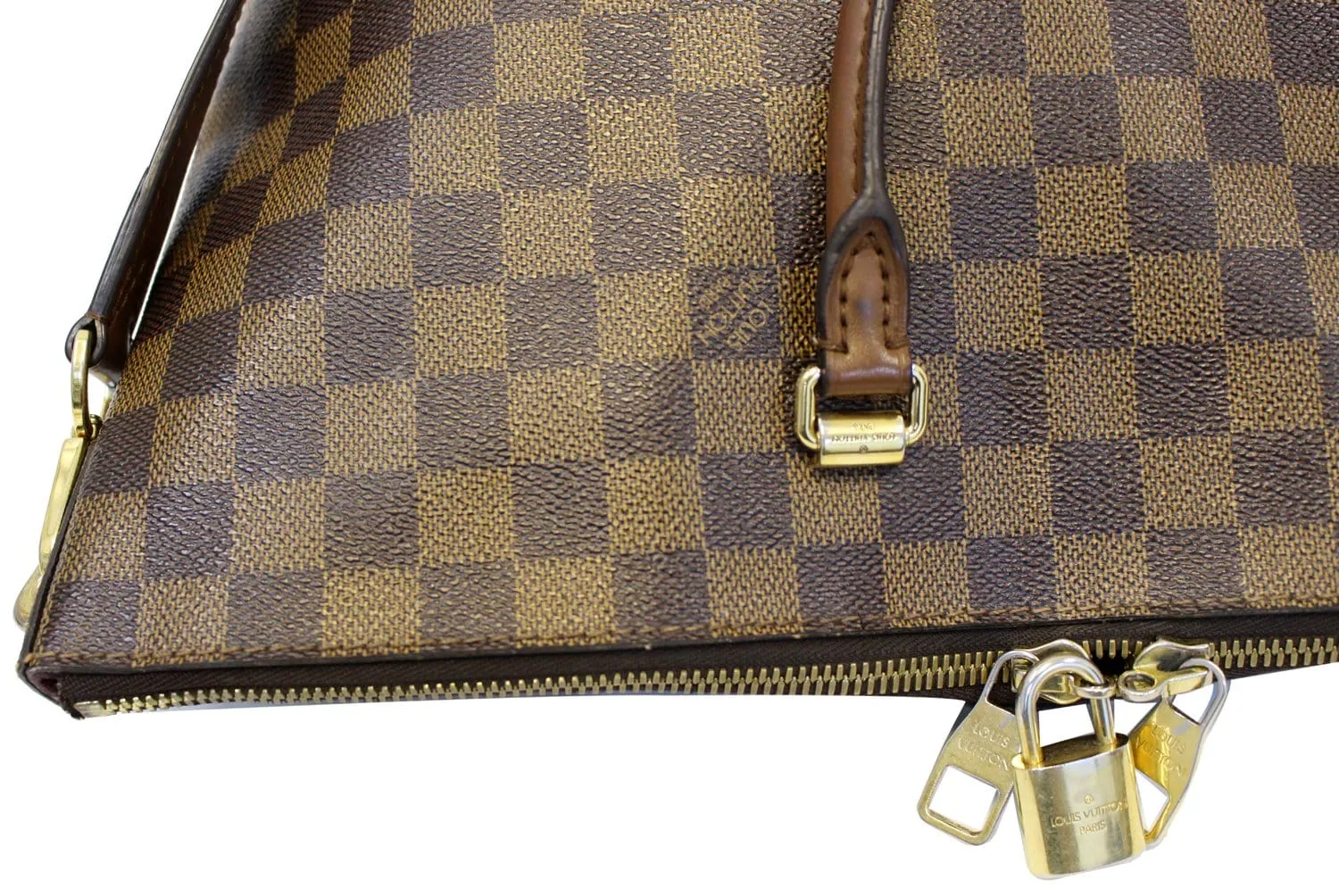 LOUIS VUITTON Damier Ebene Belmont Shoulder Handbag