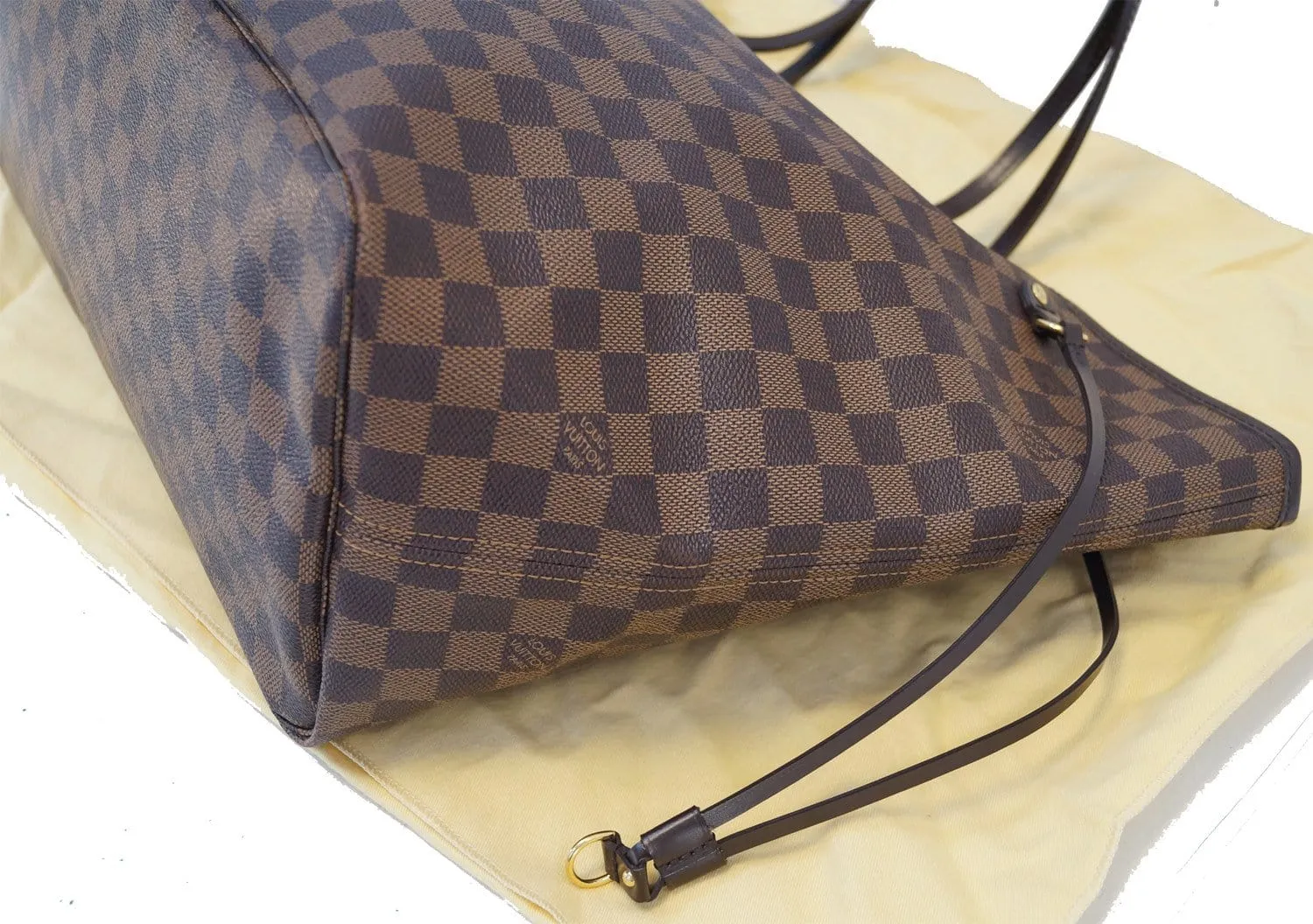 LOUIS VUITTON Damier Ebene Neverfull GM Brown Tote Bag
