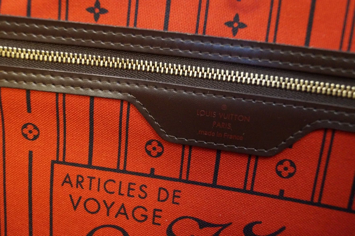 LOUIS VUITTON Damier Ebene Neverfull GM Brown Tote Bag