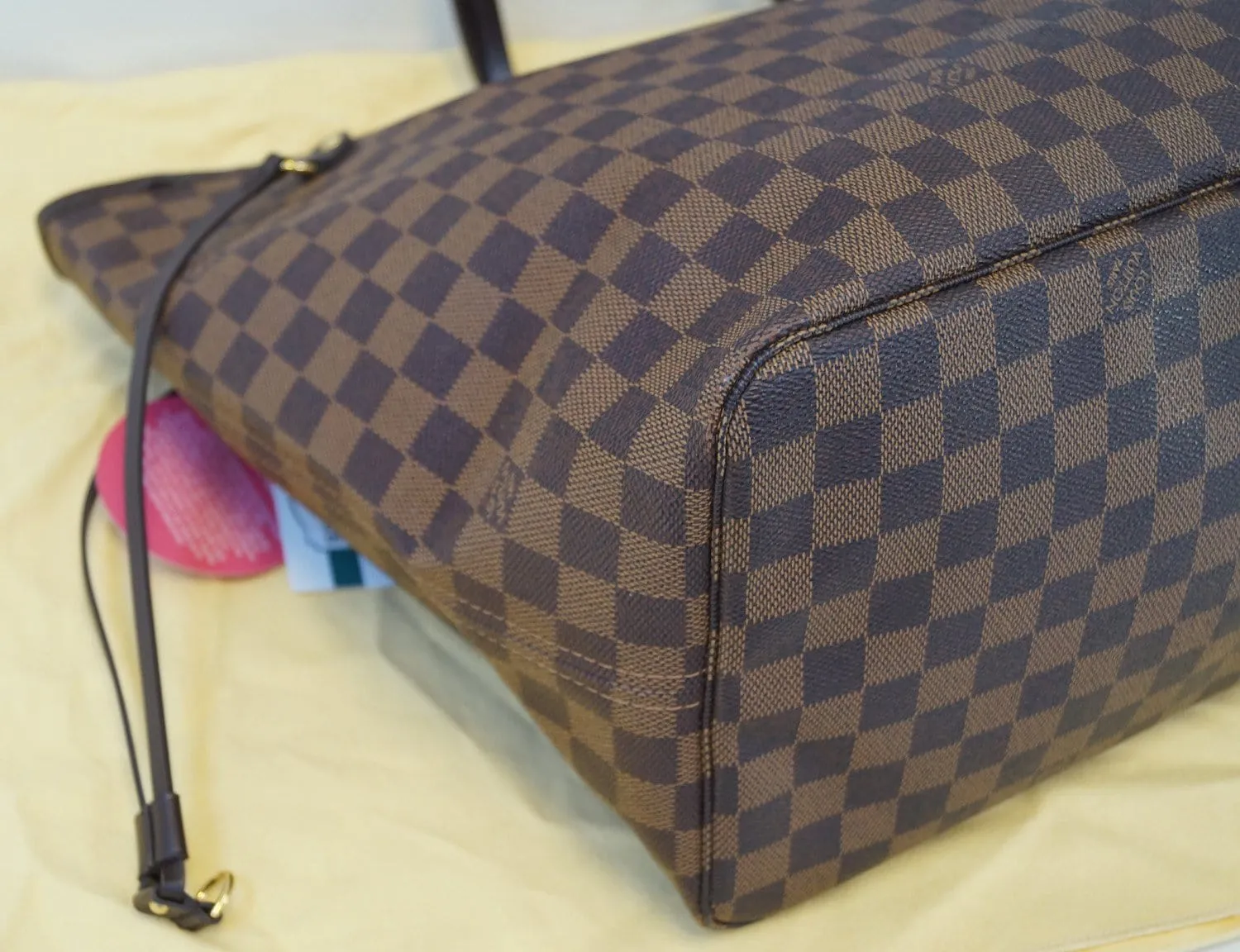 LOUIS VUITTON Damier Ebene Neverfull GM Brown Tote Bag