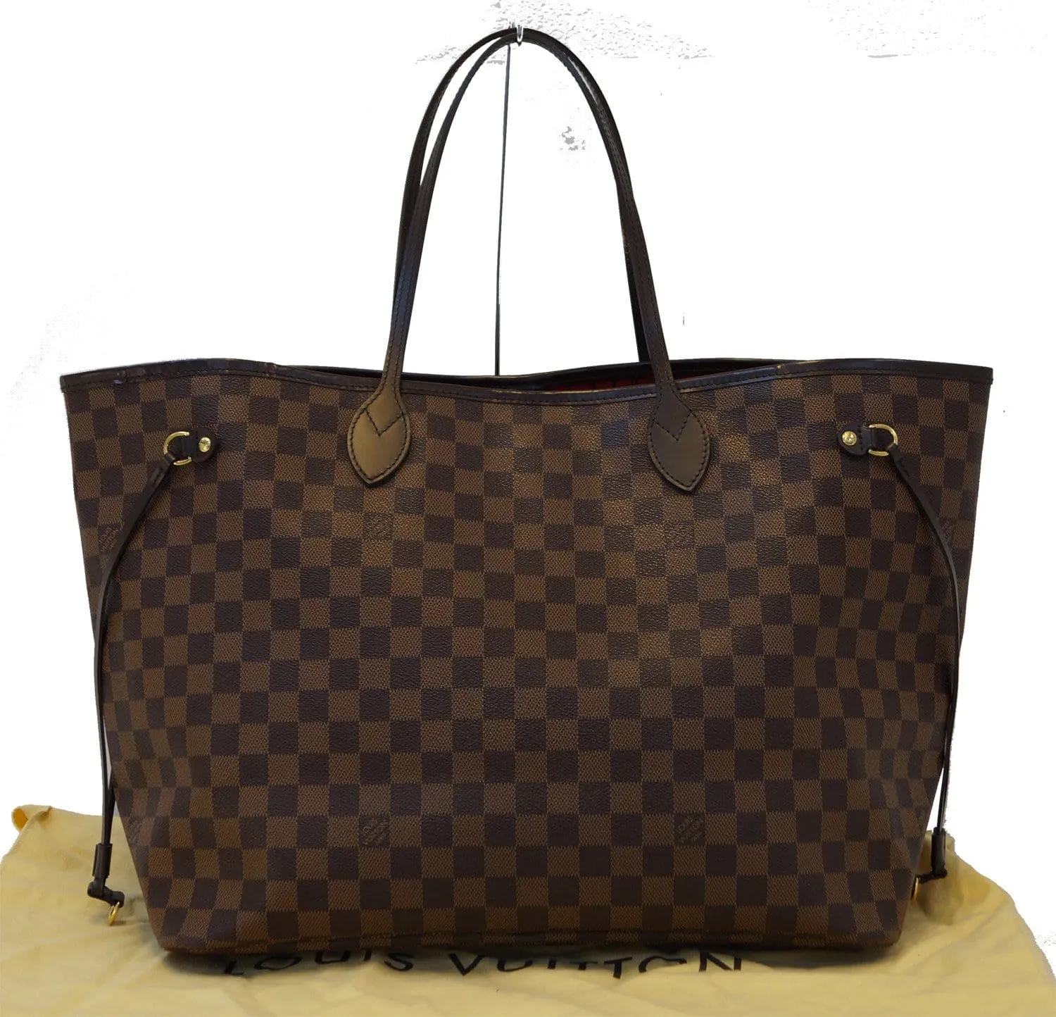 LOUIS VUITTON Damier Ebene Neverfull GM Brown Tote Bag