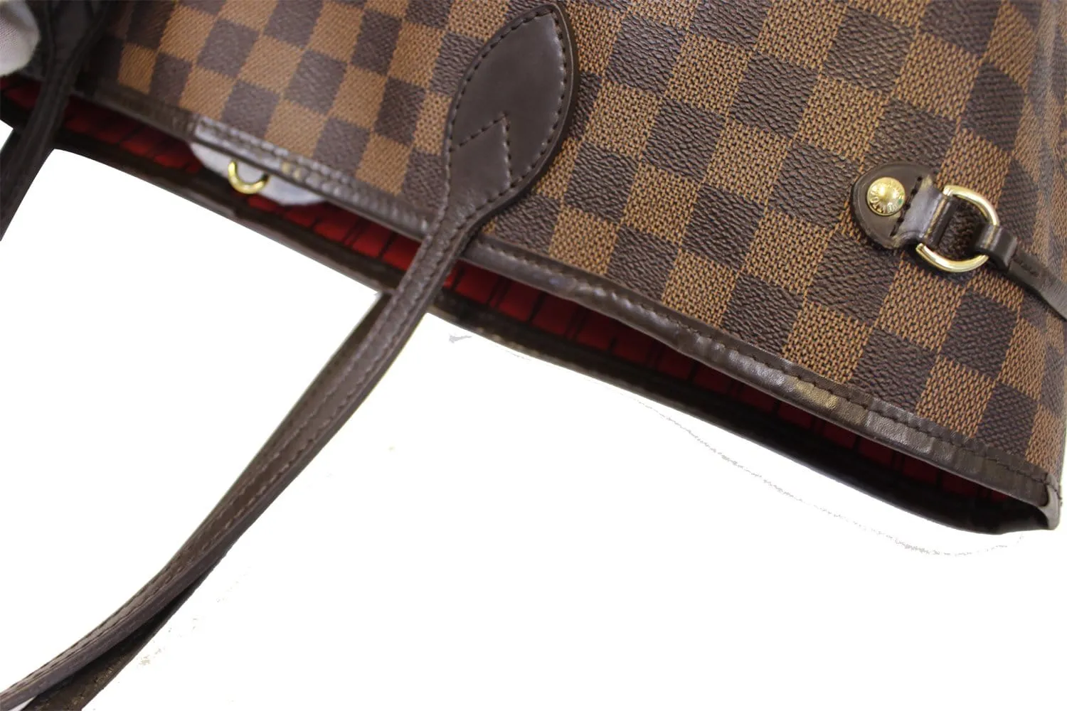 LOUIS VUITTON Damier Ebene Neverfull GM Tote Bag