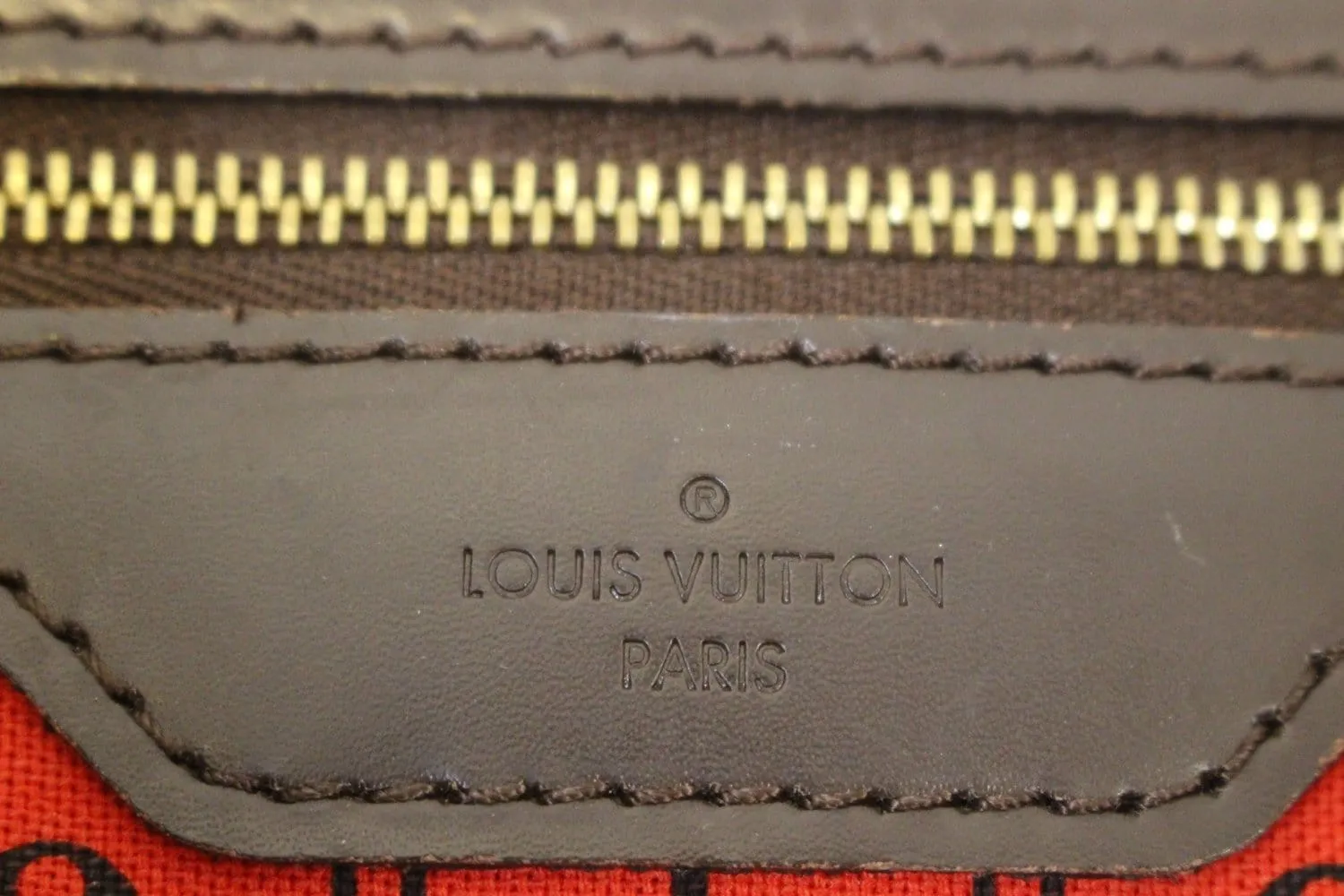 LOUIS VUITTON Damier Ebene Neverfull GM Tote Bag