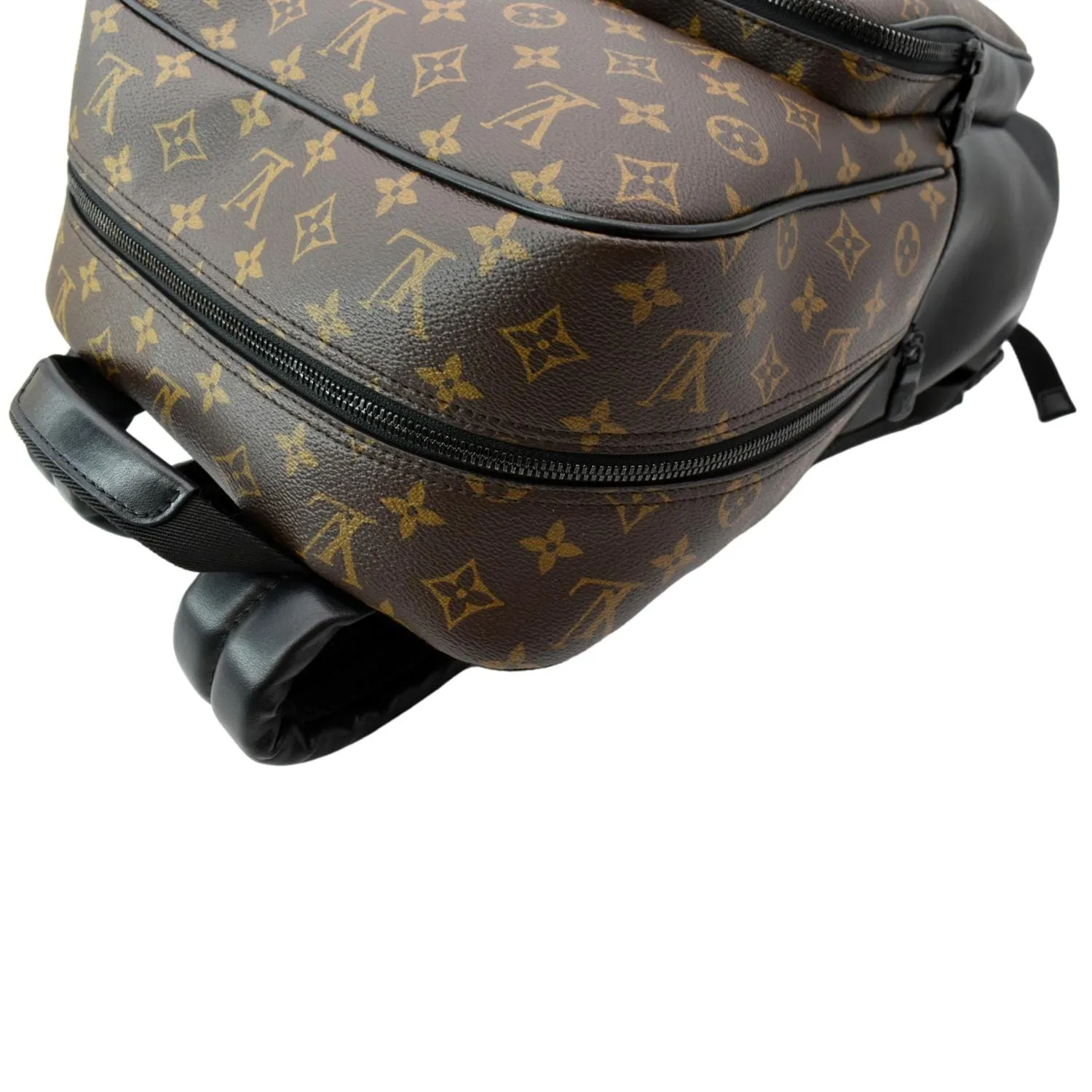 LOUIS VUITTON Dean Monogram Macassar Canvas Backpack Bag Black
