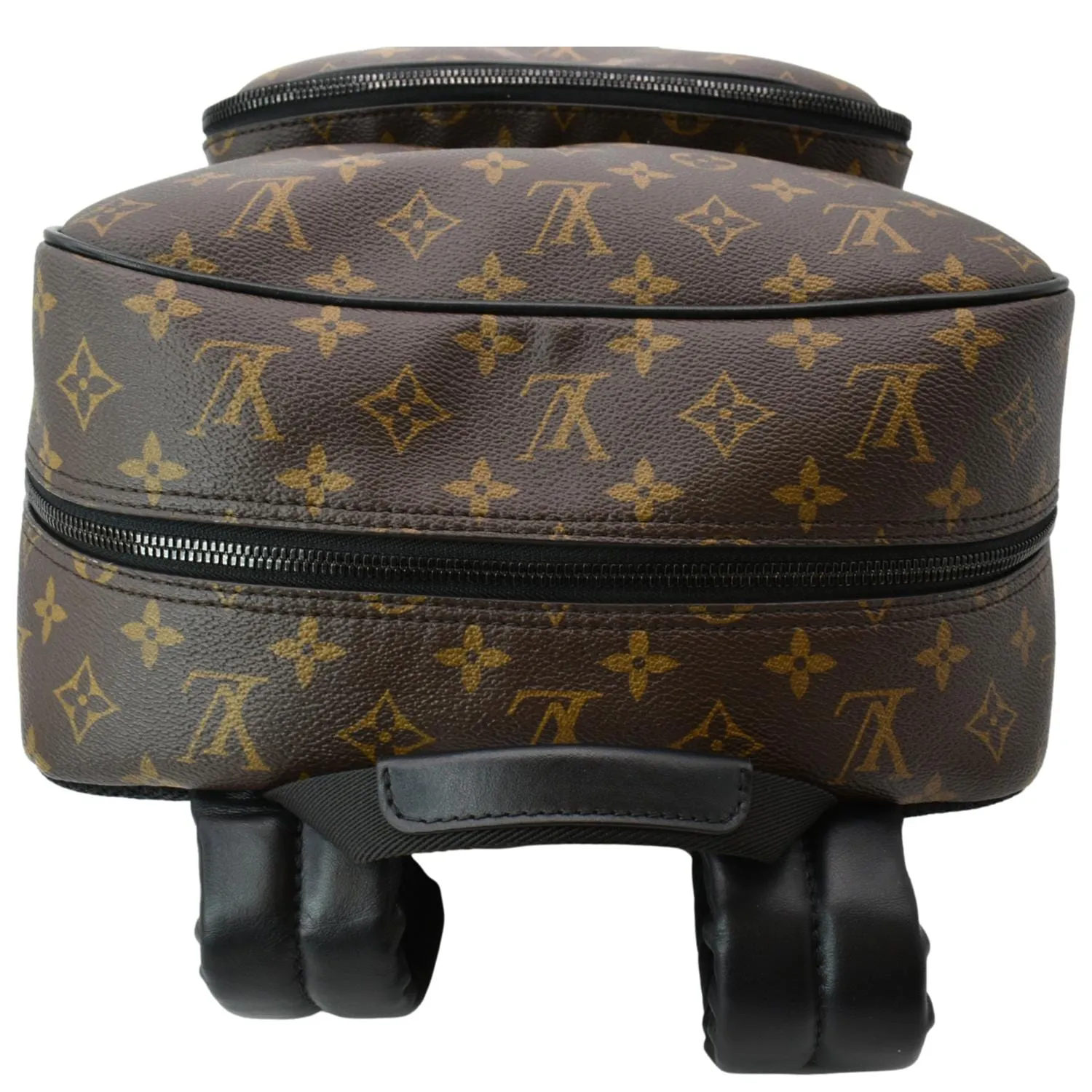 LOUIS VUITTON Dean Monogram Macassar Canvas Backpack Bag Black