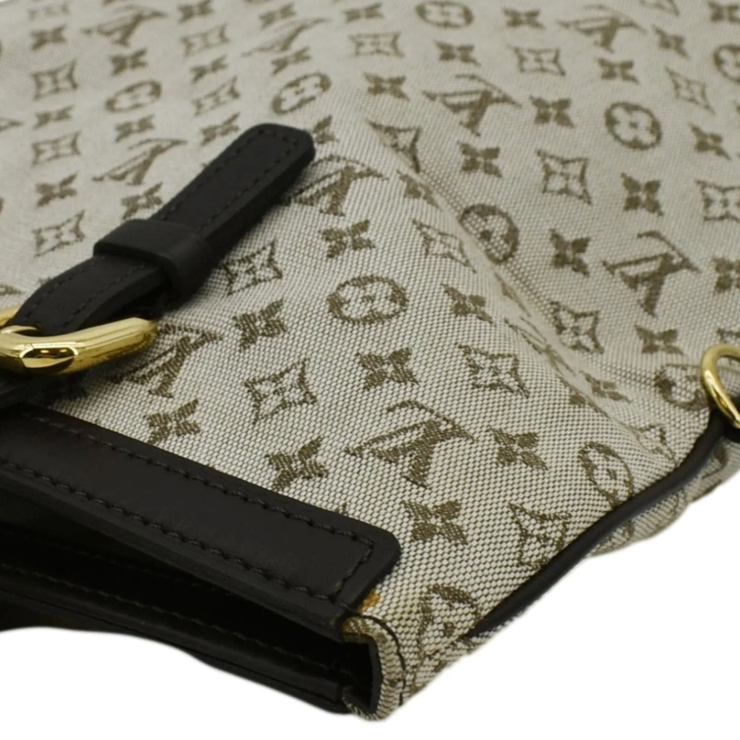 LOUIS VUITTON Francoise Mini Monogram Canvas Shoulder Bag Khaki