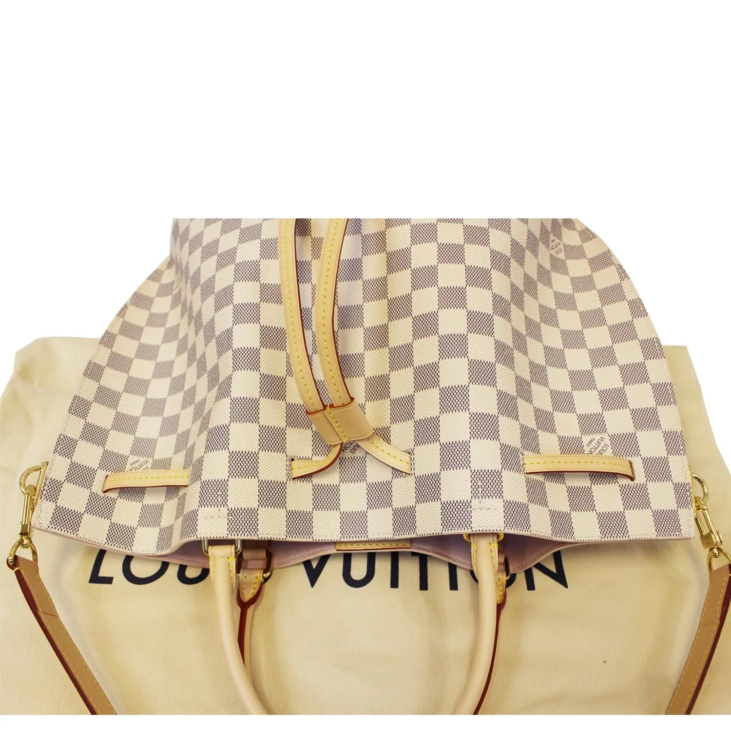 LOUIS VUITTON Girolata Damier Azur Shoulder Bag