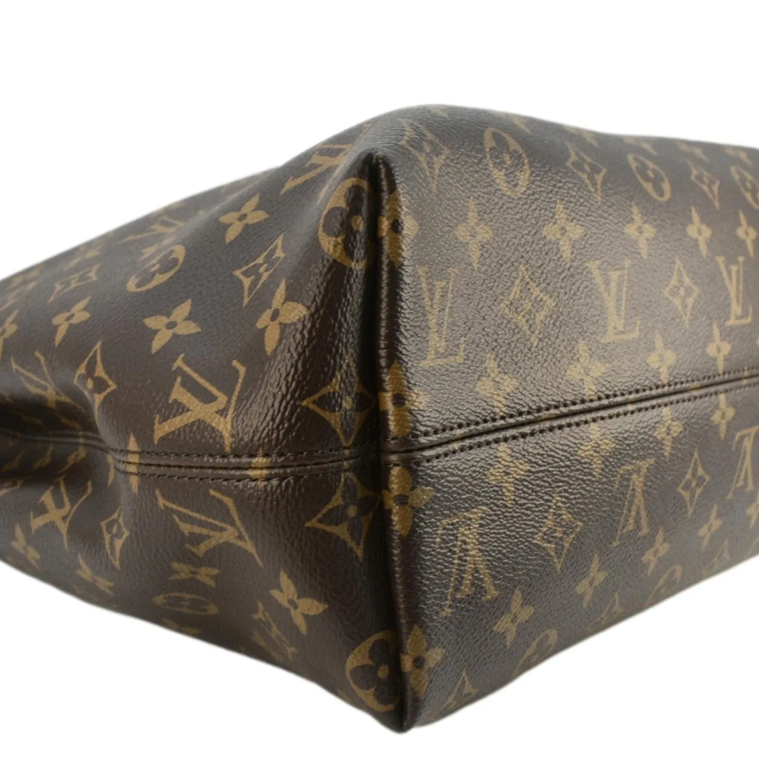 LOUIS VUITTON  Graceful MM Monogram Canvas Shoulder Bag Brown