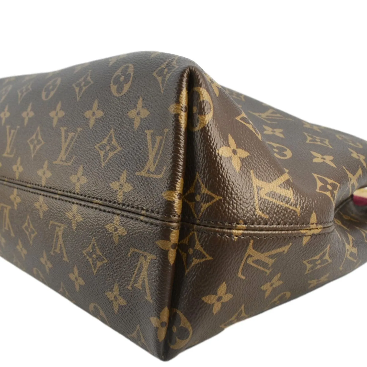 LOUIS VUITTON  Graceful MM Monogram Canvas Shoulder Bag Brown