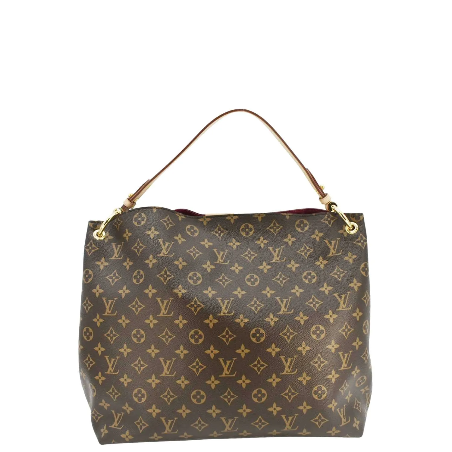 LOUIS VUITTON  Graceful MM Monogram Canvas Shoulder Bag Brown