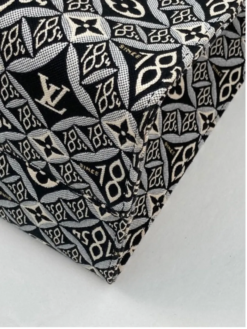 Louis Vuitton Jacquard Textile Since 1854 Onthego GM in Grey