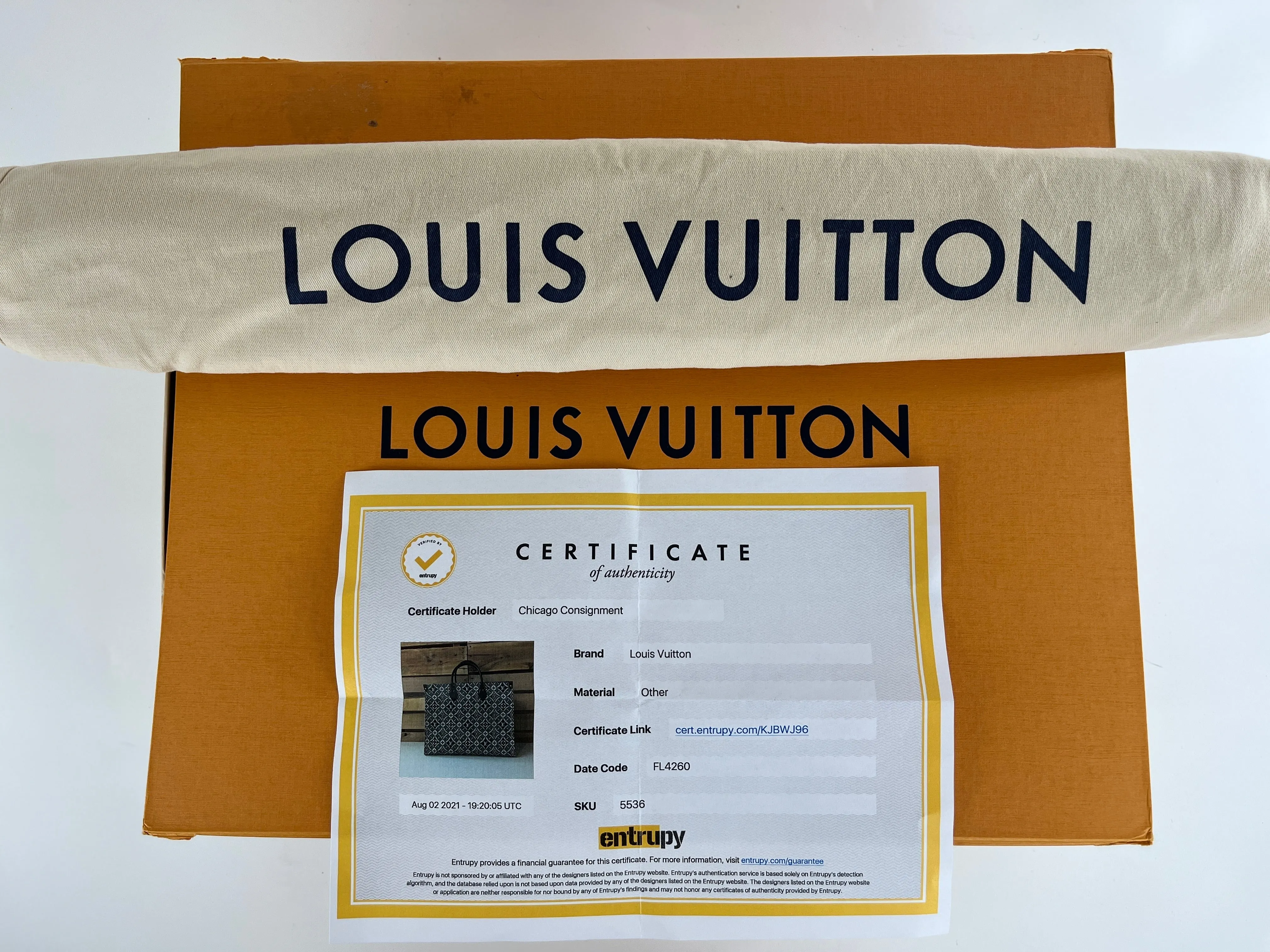 Louis Vuitton Jacquard Textile Since 1854 Onthego GM in Grey
