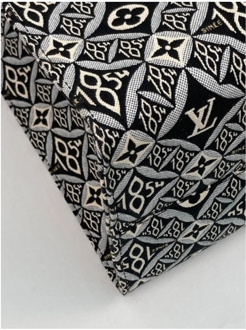 Louis Vuitton Jacquard Textile Since 1854 Onthego GM in Grey