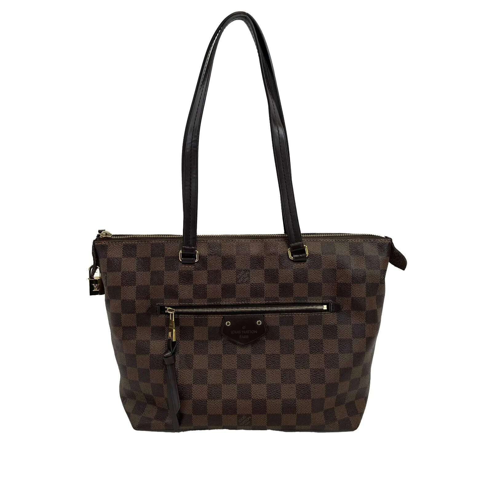 Louis Vuitton - Lena Tote PM Damier Ebene Brown - Tote w/ lock & key