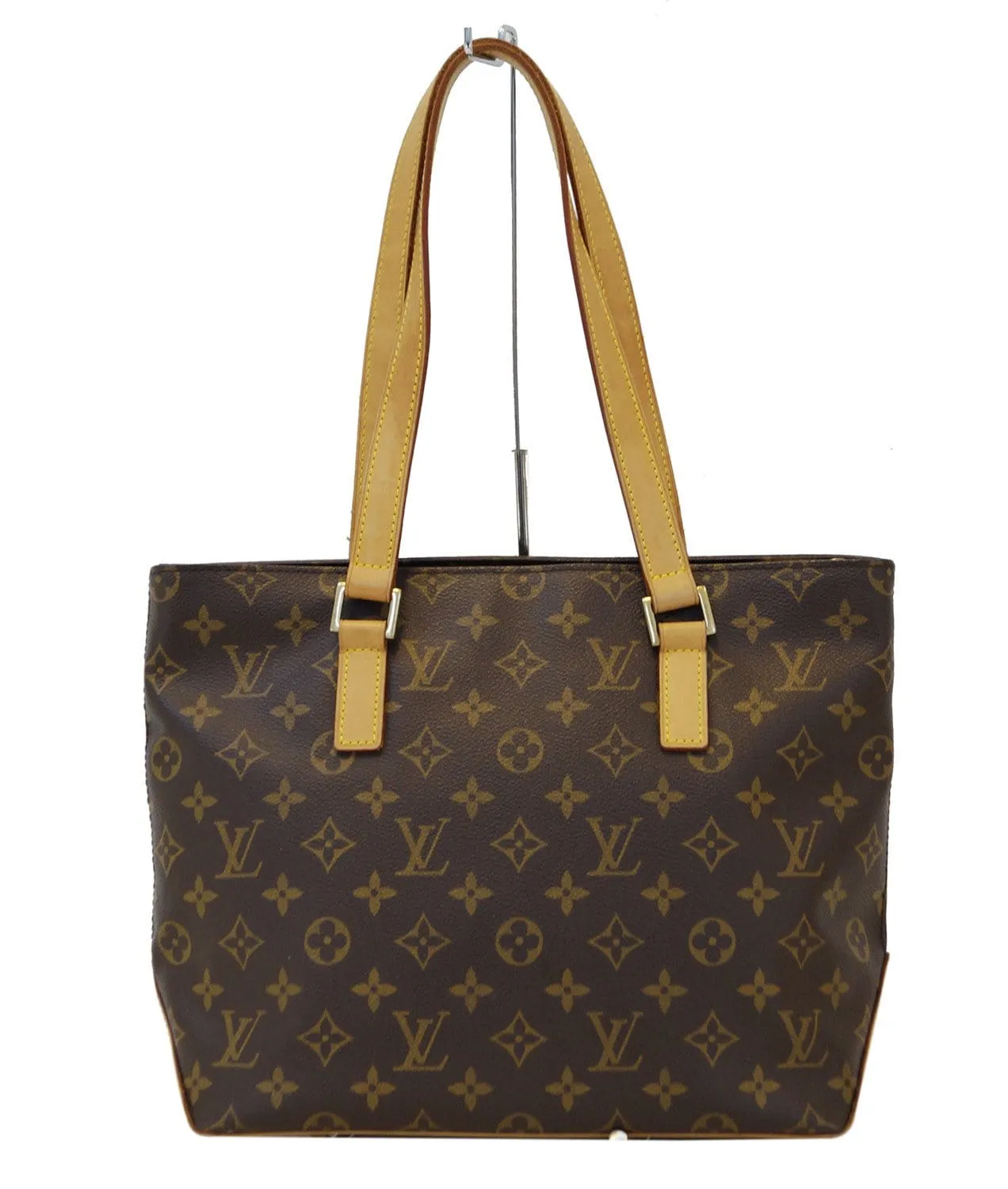 LOUIS VUITTON Monogram Canvas Brown Piano Cabas Tote Bag