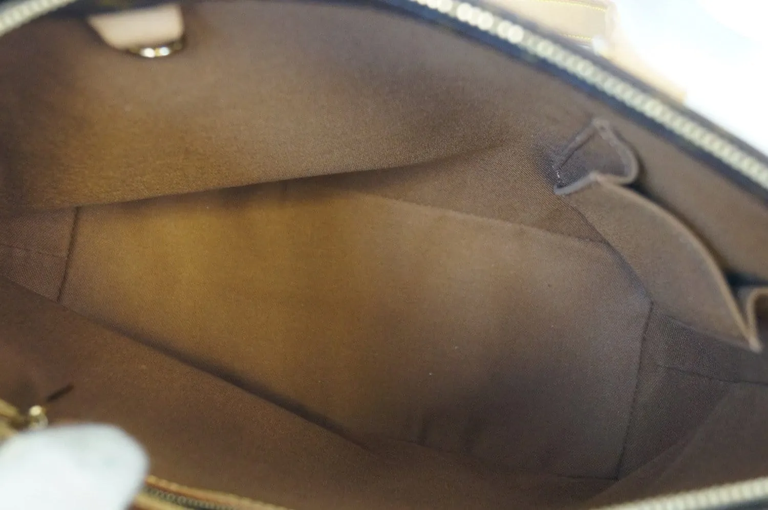 LOUIS VUITTON Monogram Canvas Brown Piano Cabas Tote Bag