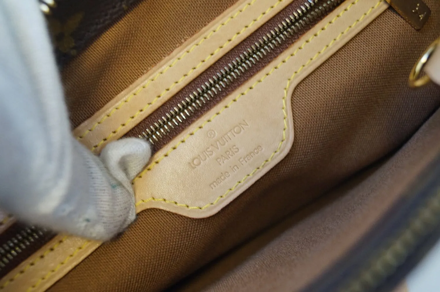 LOUIS VUITTON Monogram Canvas Brown Piano Cabas Tote Bag