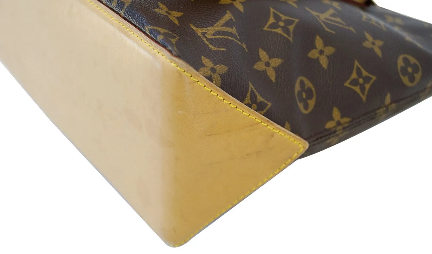 LOUIS VUITTON Monogram Canvas Brown Piano Cabas Tote Bag