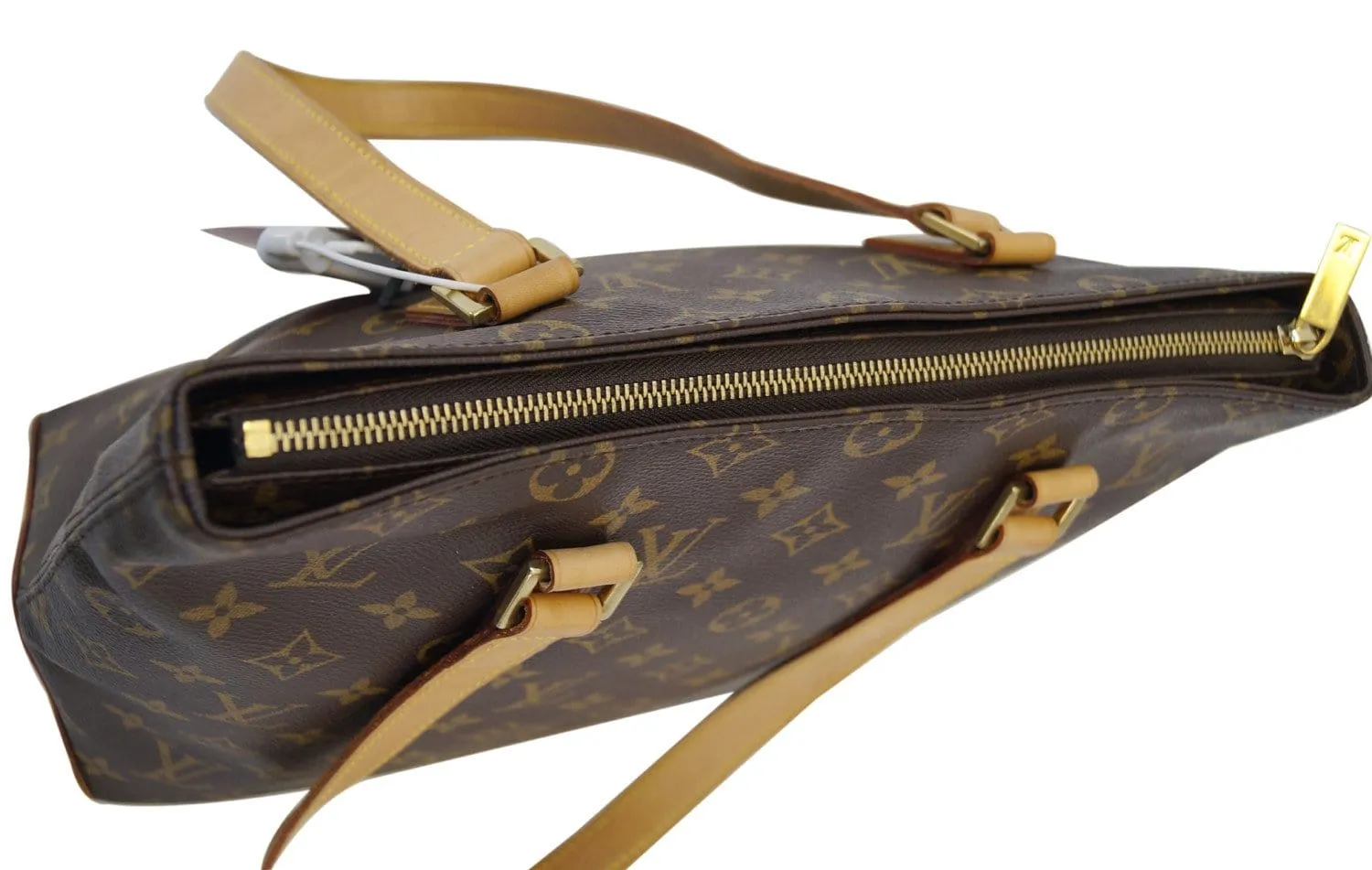 LOUIS VUITTON Monogram Canvas Brown Piano Cabas Tote Bag