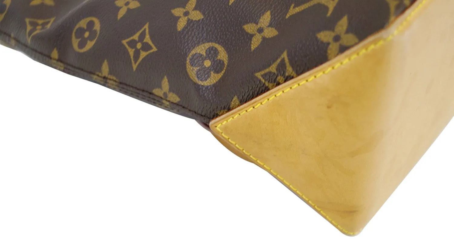 LOUIS VUITTON Monogram Canvas Brown Piano Cabas Tote Bag