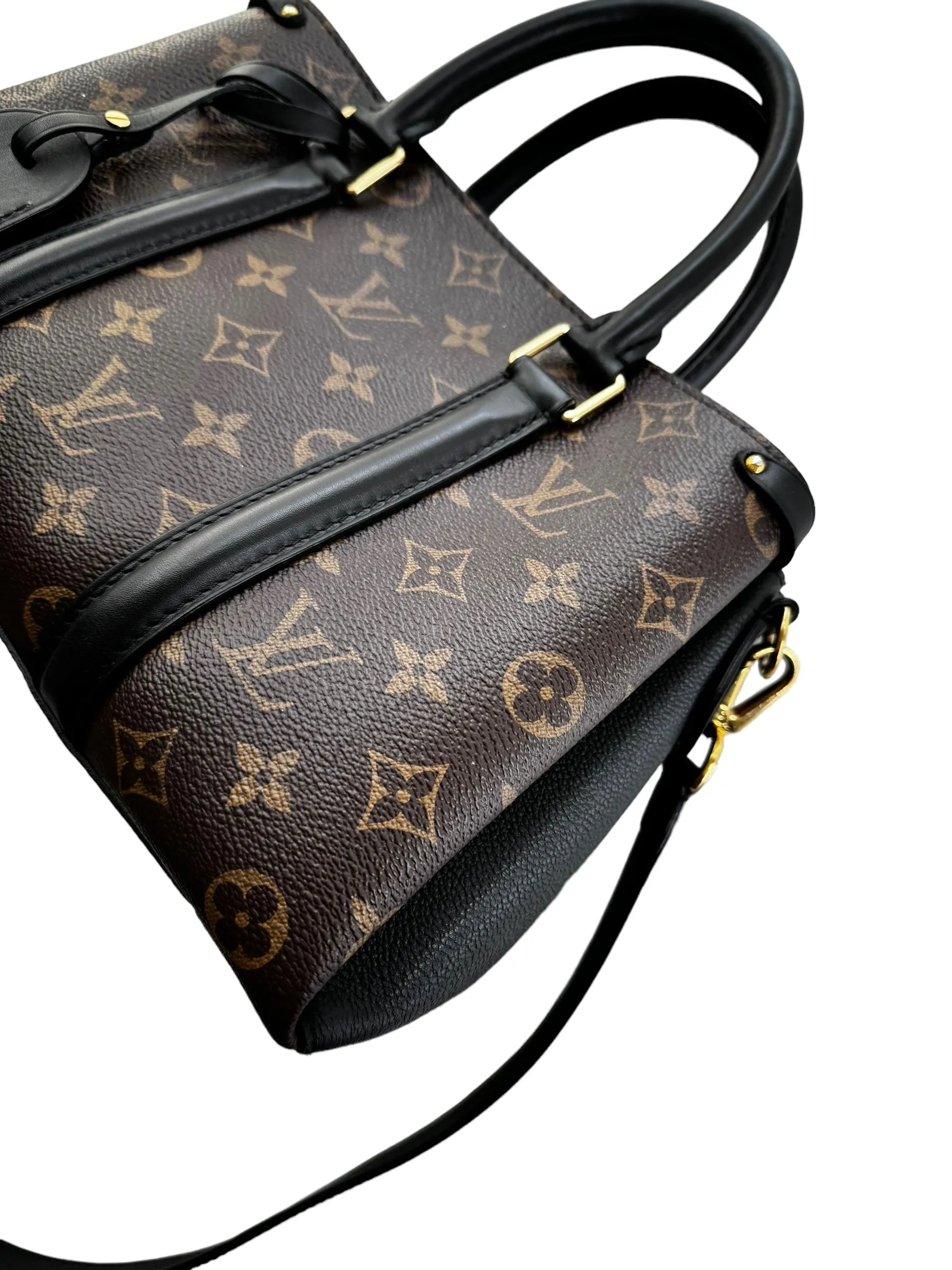 Louis Vuitton Monogram Soufflot BB Tote Black